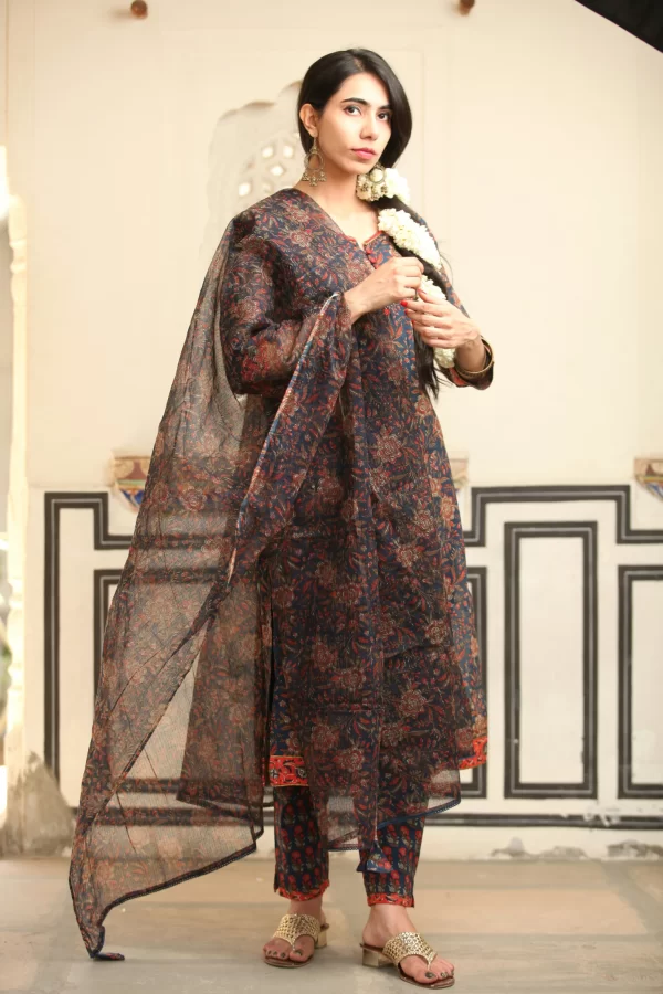 Rajnandini Women Cotton Printed Readymade Salwar Suit
