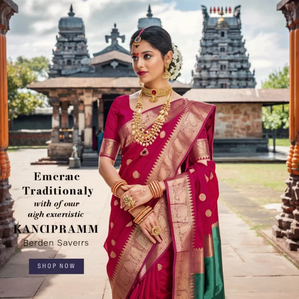 Chanderi Cotton Saree with Ethnic Border - Image 3