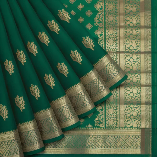 Bandhani Silk Saree - Kalamkari Border - Image 2