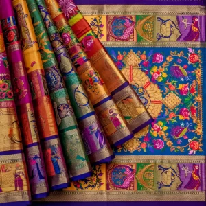Banarasi Silk Saree with Traditional Border