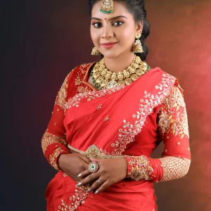 Chanderi Cotton Saree with Ethnic Border