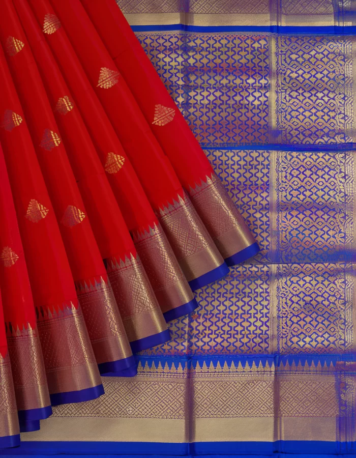 Bandhani Silk Saree – Kalamkari Border