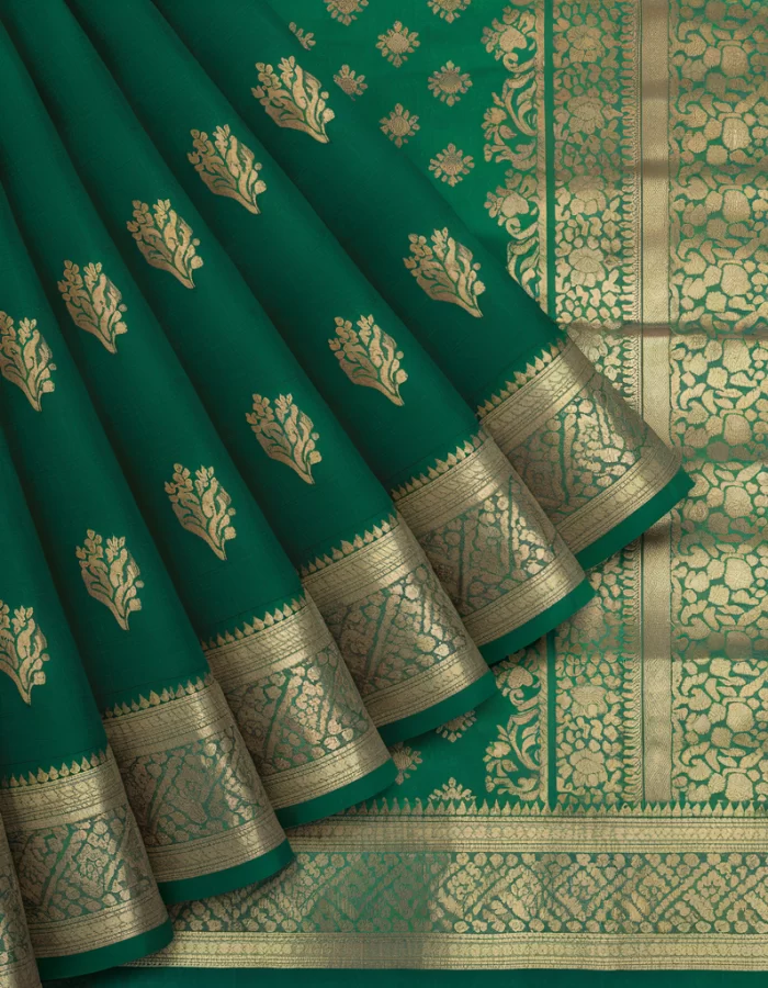 Chanderi Cotton Saree with Ethnic Border