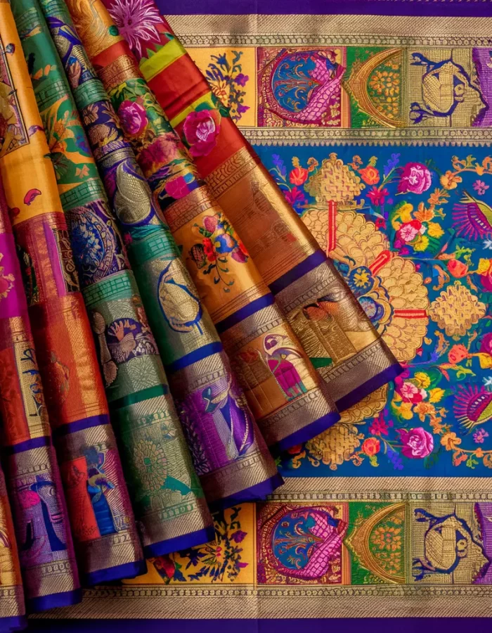 Banarasi Silk Saree with Traditional Border